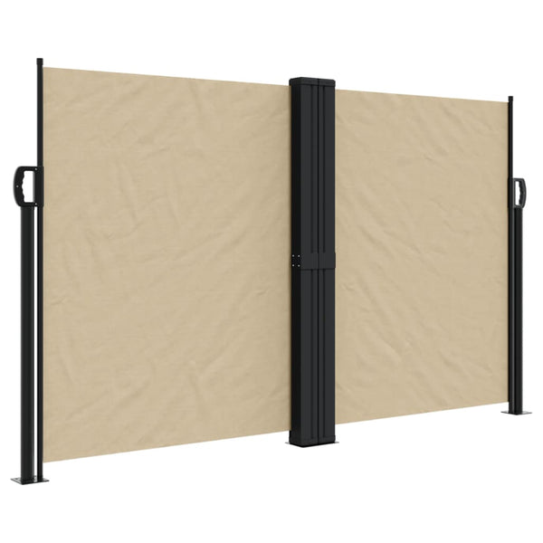 Beige ausziehbare Seitenmarkise Ulmu 140x1200cm