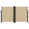 Beige ausziehbare Seitenmarkise Ulmu 140x1200cm