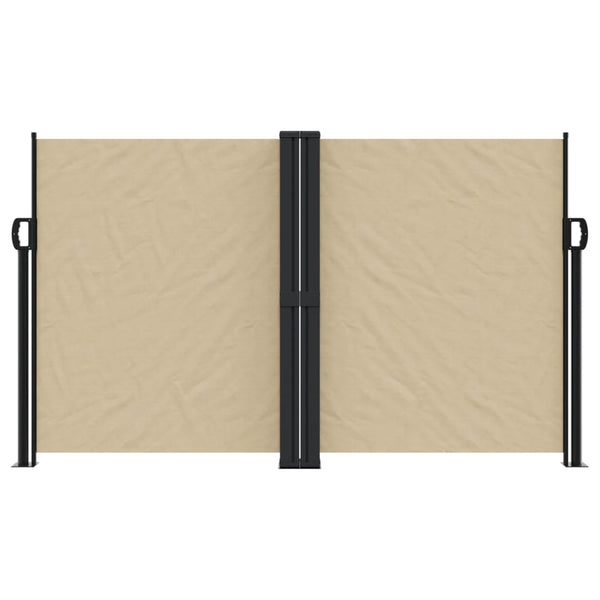 Beige ausziehbare Seitenmarkise Ulmu 140x1200cm