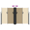 Beige ausziehbare Seitenmarkise Ulmu 140x1200cm