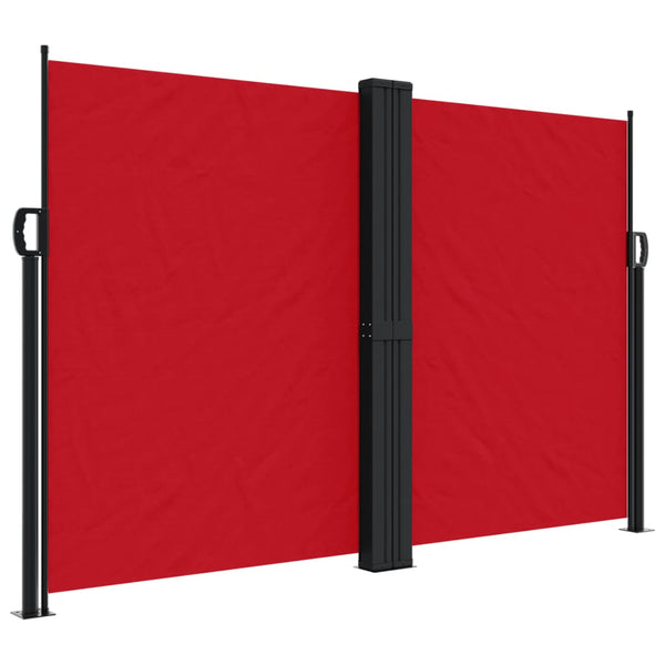 Rote, ausziehbare Seitenmarkise Ulmu 160x1200cm