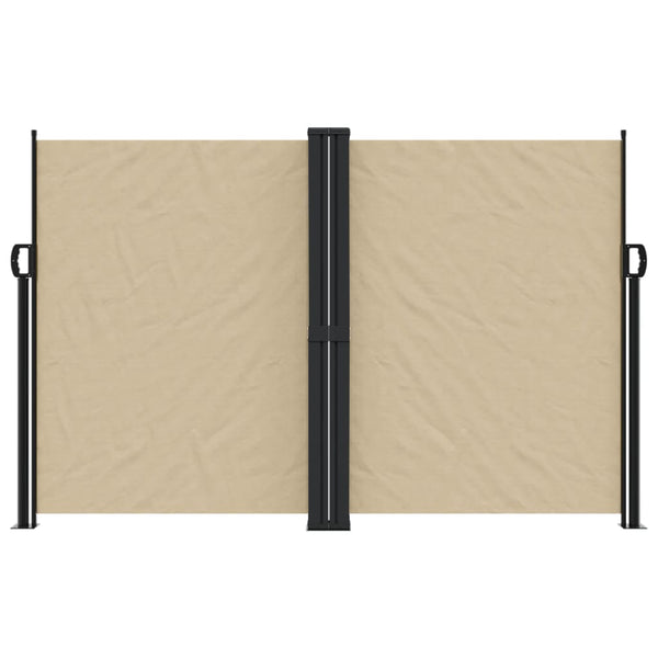 Beige einziehbare Seitenmarkise Ulmu 160x1200cm