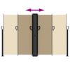 Beige einziehbare Seitenmarkise Ulmu 160x1200cm