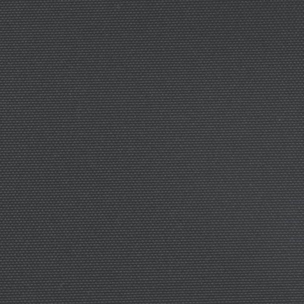 Musta sisäänvedettävä sivumarkiisi Ulmu 200x600cm