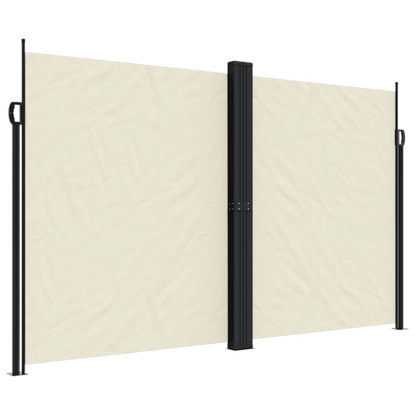 Ausziehbare, cremefarbene Seitenmarkise Ulmu 200x600cm