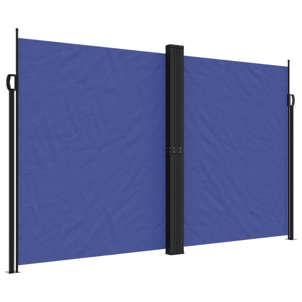 Ulmum 200x600cm sininen sisäänvedettävä sivumarkiisi