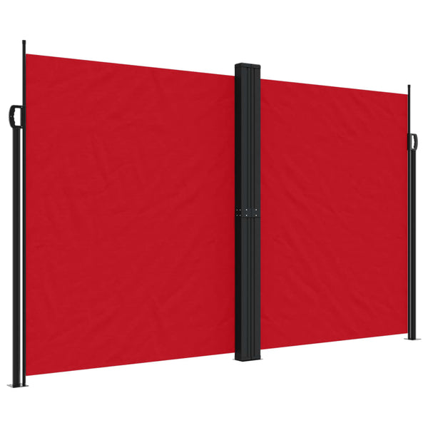 Ausziehbare rote Seitenmarkise Ulmu 200x600cm