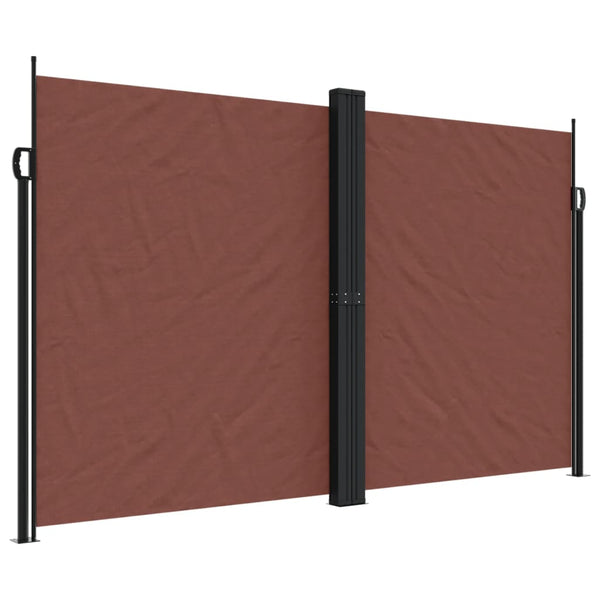 Ulmua 200x600cm braune ausziehbare Seitenmarkise