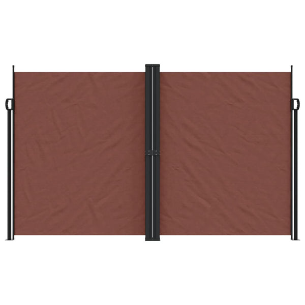 Ulmua 200x600cm braune ausziehbare Seitenmarkise