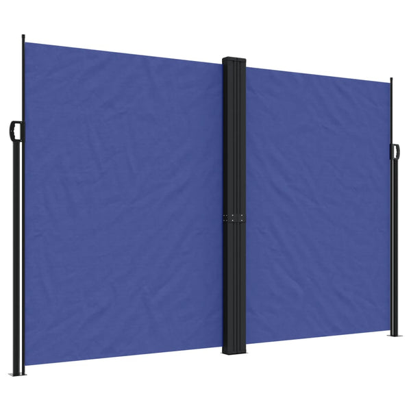 Seitenmarkise Ulmu 220x600cm, blau, ausziehbar