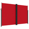 Ulmum 220x600cm rote einziehbare Seitenmarkise