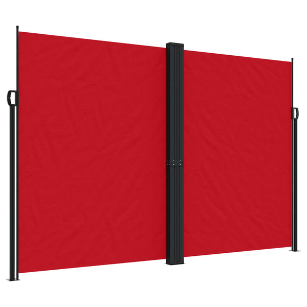 Ulmum 220x600cm rote einziehbare Seitenmarkise