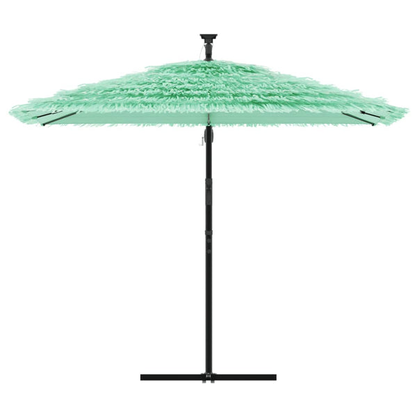 Grüner Gartenschirm mit Stahlstange Leorgeta 269x269x235cm