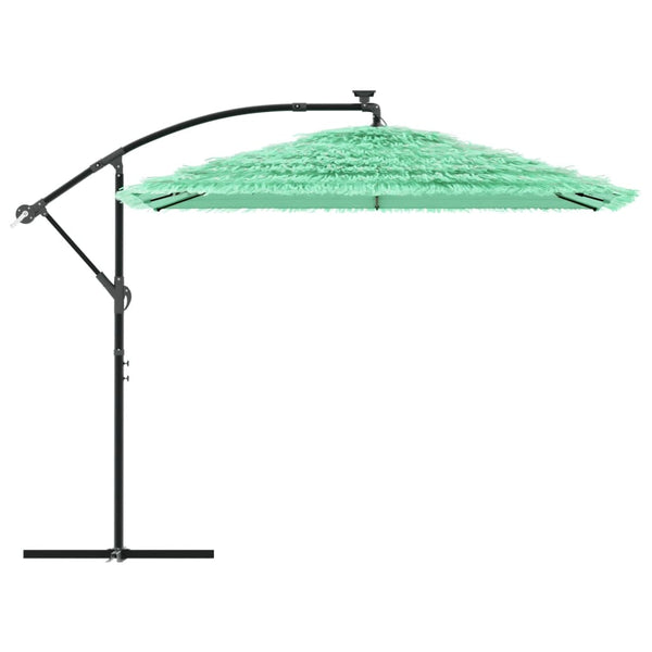 Grüner Gartenschirm mit Stahlstange Leorgeta 269x269x235cm