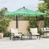 Grüner Gartenschirm mit Stahlstange Leorgeta 269x269x235cm