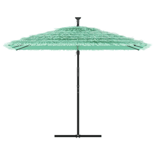 Grüner Gartenschirm mit Stahlstange Leorgeta 290x290x238cm