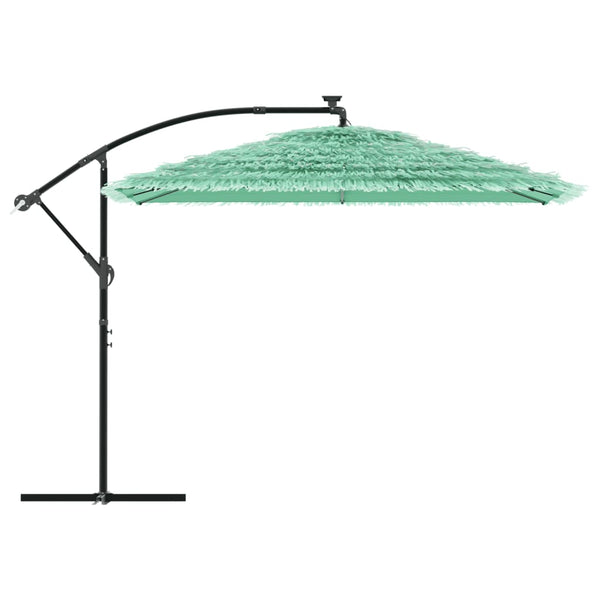 Grüner Gartenschirm mit Stahlstange Leorgeta 290x290x238cm