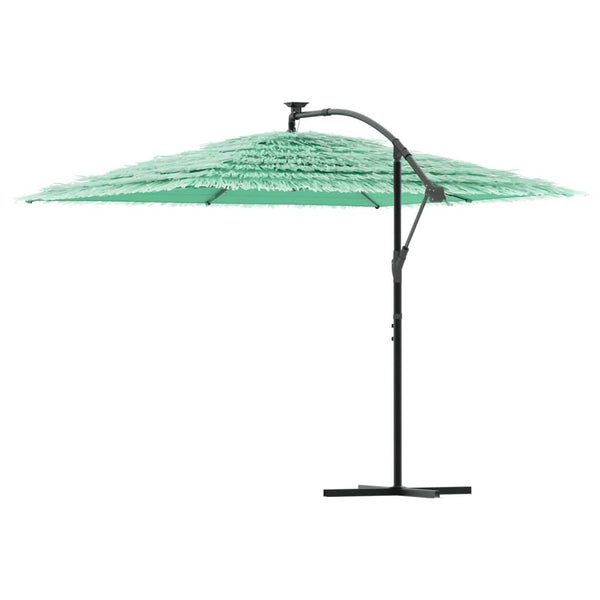 Grüner Gartenschirm mit Stahlstange Leorgeta 290x290x238cm