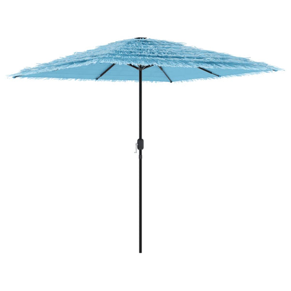 Blauer Gartenschirm mit Stahlstange Dragoiu 248x248x248cm