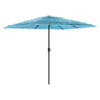 Blauer Gartenschirm mit Stahlstange Dragoiu 248x248x248cm