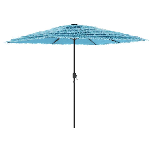 Blauer Gartenschirm mit Stahlstange Dragoiu 248x248x248cm