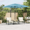 Blauer Gartenschirm mit Stahlstange Dragoiu 248x248x248cm
