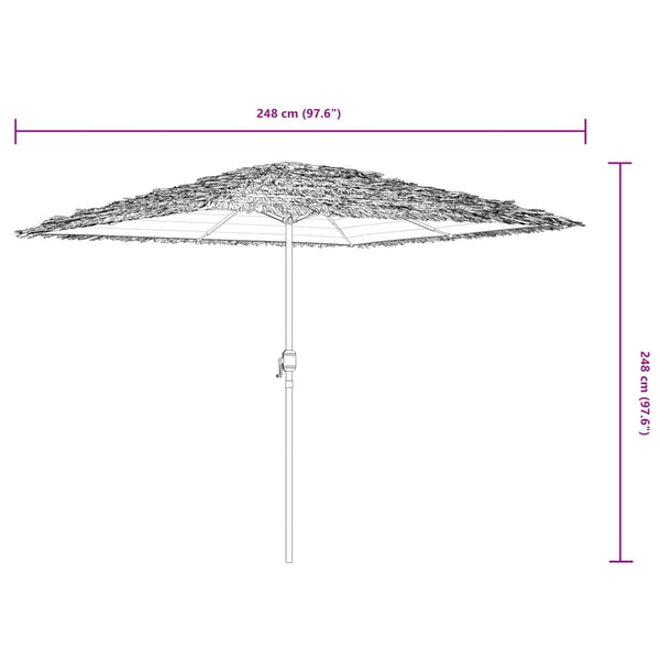 Grüner Garten-Sonnenschirm Stahlstange Dragoiu 248x248x248cm