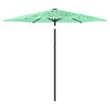 Grüner Garten-Sonnenschirm Stahlstange Dragoiu 223x223x213cm
