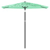 Grüner Garten-Sonnenschirm Stahlstange Dragoiu 223x223x213cm