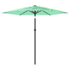 Grüner Garten-Sonnenschirm Stahlstange Dragoiu 223x223x213cm