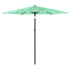 Grüner Garten-Sonnenschirm Stahlstange Dragoiu 223x223x213cm