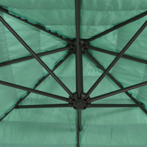 Grüner Garten-Sonnenschirm Stahlstange Dragoiu 223x223x213cm