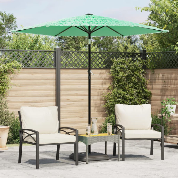 Grüner Garten-Sonnenschirm Stahlstange Dragoiu 223x223x213cm