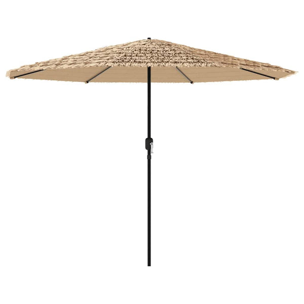 Brauner Gartenschirm Stahlstange Dragoiu 324x324x247cm