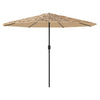 Brauner Gartenschirm Stahlstange Dragoiu 324x324x247cm