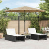 Brauner Gartenschirm Stahlstange Dragoiu 324x324x247cm