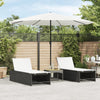 Weißer Garten-Sonnenschirm Stahlstange Dragoiu 324x324x247cm