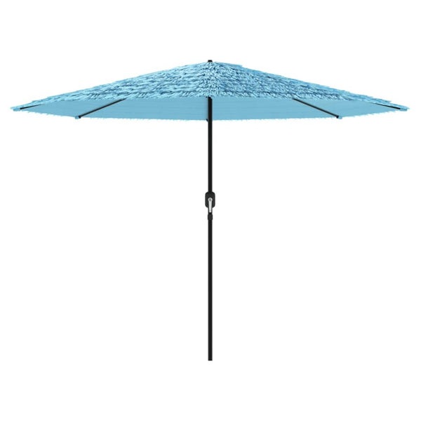 Blauer Garten-Sonnenschirm Stahlstange Dragoiu 388x388x248cm