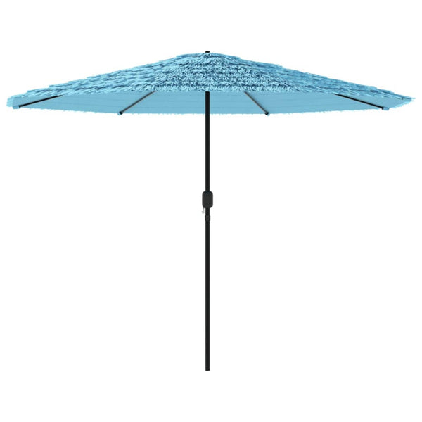 Blauer Garten-Sonnenschirm Stahlstange Dragoiu 388x388x248cm