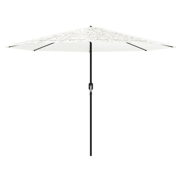Weißer Garten-Sonnenschirm mit Stahlstange Dragoiu 388x388x248cm