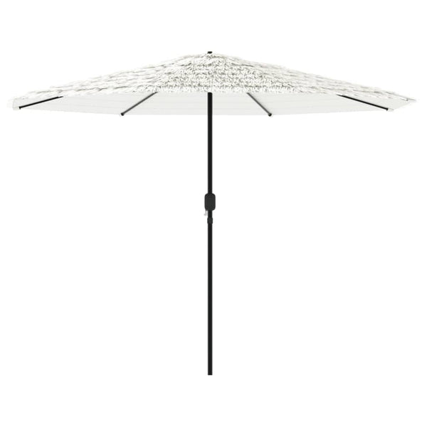 Weißer Garten-Sonnenschirm mit Stahlstange Dragoiu 388x388x248cm
