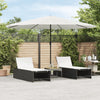 Weißer Garten-Sonnenschirm mit Stahlstange Dragoiu 388x388x248cm