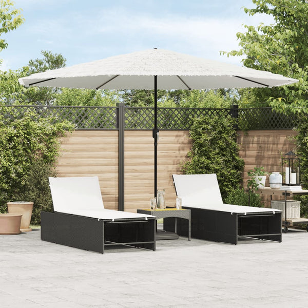 Weißer Garten-Sonnenschirm mit Stahlstange Dragoiu 388x388x248cm