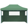 Vihreä taitettava pop-up juhlateltta Marguerita (3 sivuseinällä)