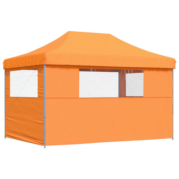 Orange faltbares Pop-Up Partyzelt Marguerita (mit 3 Seitenwänden)