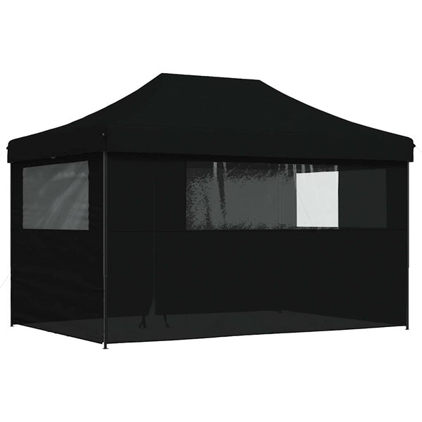 Musta taitettava pop-up juhlateltta Marguerita (4 sivuseinällä)