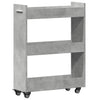 Betongrauer Schrank auf Rollen Rali 60x22x79cm (Holz)