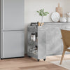 Betongrauer Schrank auf Rollen Rali 60x22x79cm (Holz)