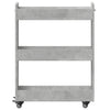 Betongrauer Schrank auf Rollen Rali 60x22x79cm (Holz)