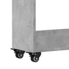 Betongrauer Schrank auf Rollen Rali 60x22x79cm (Holz)